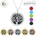 2017 Hot Selling Stainless Steel Essential Oil Aroma Diffuser Necklace
